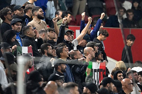 2024–25 UEFA Nations League, Israel vs Italy: Italy's fans cheer their team 